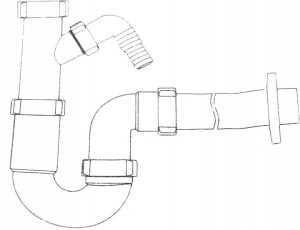 Syfon do zlewozmywaków Aquasanita AQ-T3 Teka