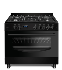 Kuchnia gazowo-elektryczna KWGE-K90 CHEFF MODERN BLACK Ravanson