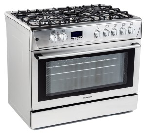 Kuchnia gazowa z piekarnikiem elektrycznym KWGE-K90 CHEFF MODERN RAVANSON