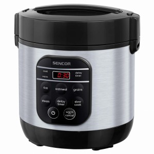 Garnek wielofunkcyjny elektryczny 0,6L do ryżu, wolnowar SRM 0650SS SENCOR Outlet