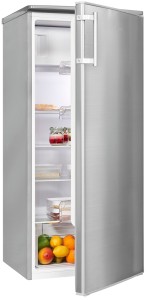 Lodówka 190L chłodziarka z wewnętrznym zamrażalnikiem KS185-4-HE-040E inox Exquisit