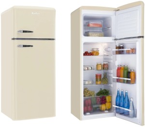 Lodówka retro 206L Amica KGC15635B beżowa